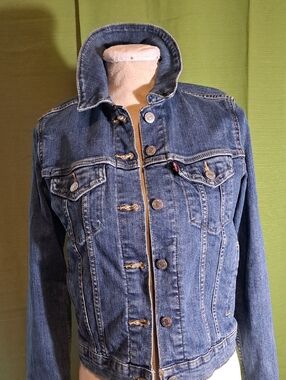 Levi's Blue Denim Jacket with Red Label Patch